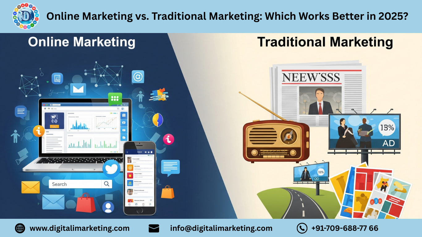 Online Marketing vs. Traditional Marketing: Which Works Better in 2025? | Digital i Marketing